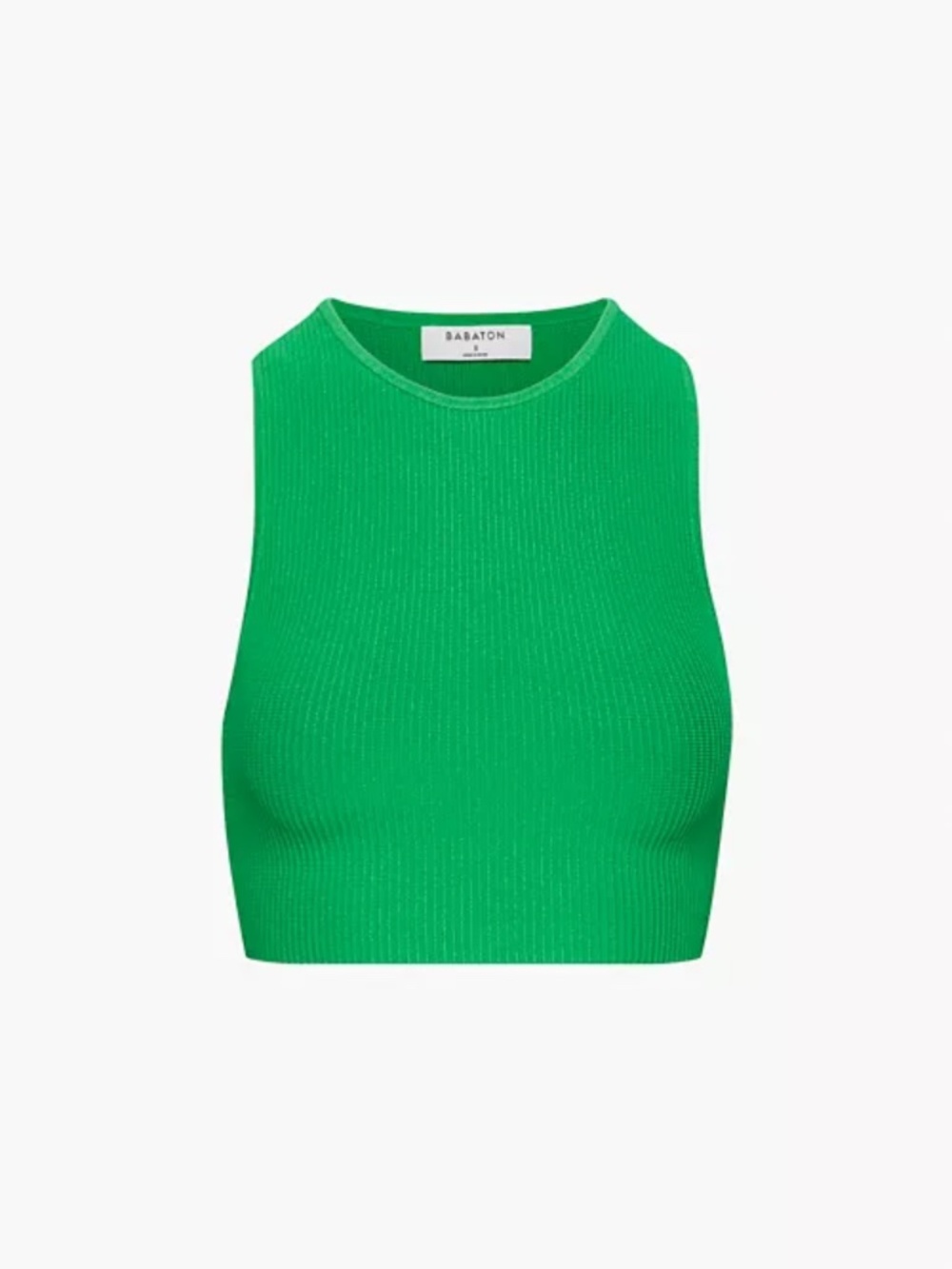 Babaton SCULPT KNIT RACER CROPPED TANK
